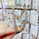 Earrings Earrings Hot Selling Jewelry Fashionable Big Rhinestone Hoop Earrings