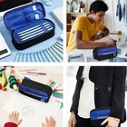 Custom Pencil Big Capacity Custom Kids Cute Canvas Pencil Case Bag For School