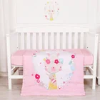 Sheet Cotton Baby Sheets Cute Rabbit Themed Baby Cot Bedding Sheet Set 100% Cotton Bedding Set Girls