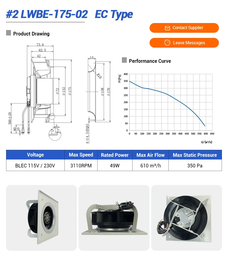 Centrifugal Fan, 115v, 24V - detail 12