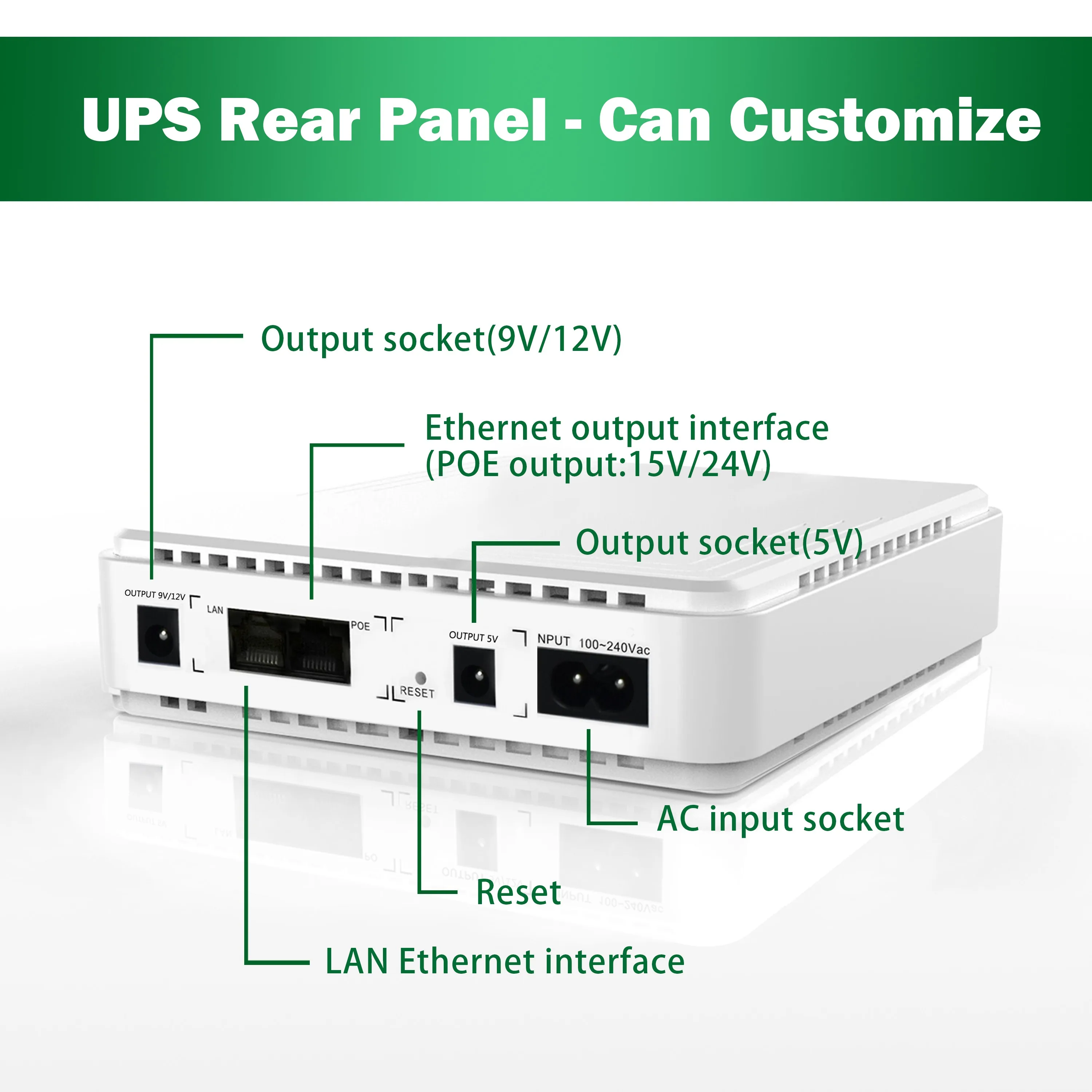 mini nobreak ups 5v 9v 9volt 12v 24v for wifi router power bank