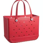 Bag Waterproof EVA Bogg Bag Silicone Beach Tote Large Capacity Red Beach Bag