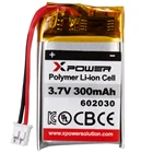 Earphone KC Certified 3.7V 300mah Rechargeable Li Polymer Battery XPOWER 602030 Batterie For Earphone