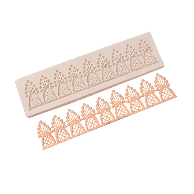 Premium fondant lace silicone cake decorating mould for birthday wedding cake rimmed lace snowflower shape mold