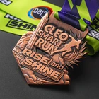 Factory Direct 3D Golden Sliver Plated Cleo Smart Running Award Medal