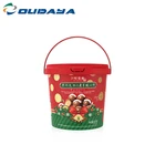 Food Grade BRC PP Custom Plastic Drum Bucket Airtight Food Storage Christmas Containers