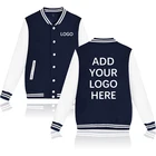 Unisex Premium Custom Made Man Sportswear Jackets Baseball Coat Unisex Blank Baseball Bomber Jacket