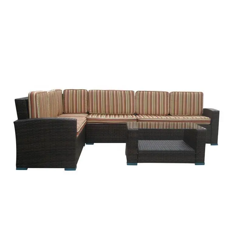product luxury imported rattan corner sofa for outdoor gardens-5