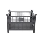 Trolley Plastic Dump Bin Transparent Large Container For Business Tool Rolling Cart