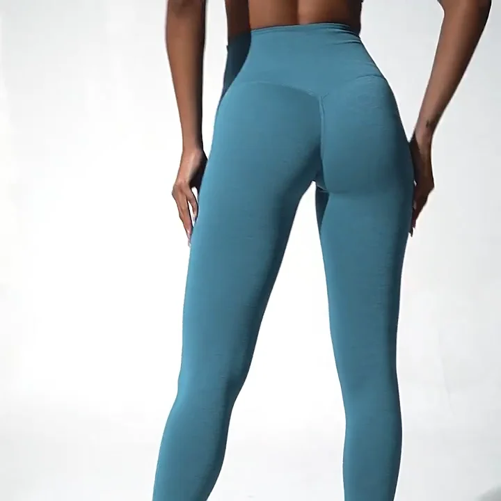 Bck8030 Women High Waist Butt Lift Quick Dry Yoga Leggings Naked