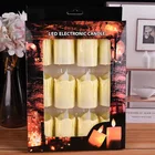 Flameless Led Candle Wholesale Custom Plastic Tear Drop Flameless Flickering Led Candle Light