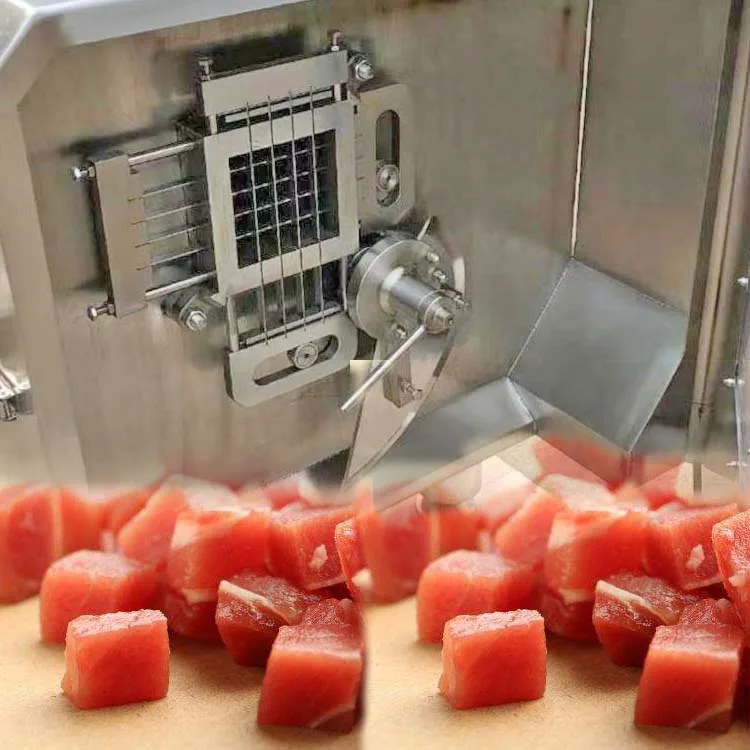 Super Performance Meat Dicer Commercial Frozen Meat Cutting Machine Cutter Customizable Size Fish Slicer Meat Slicing Machine details