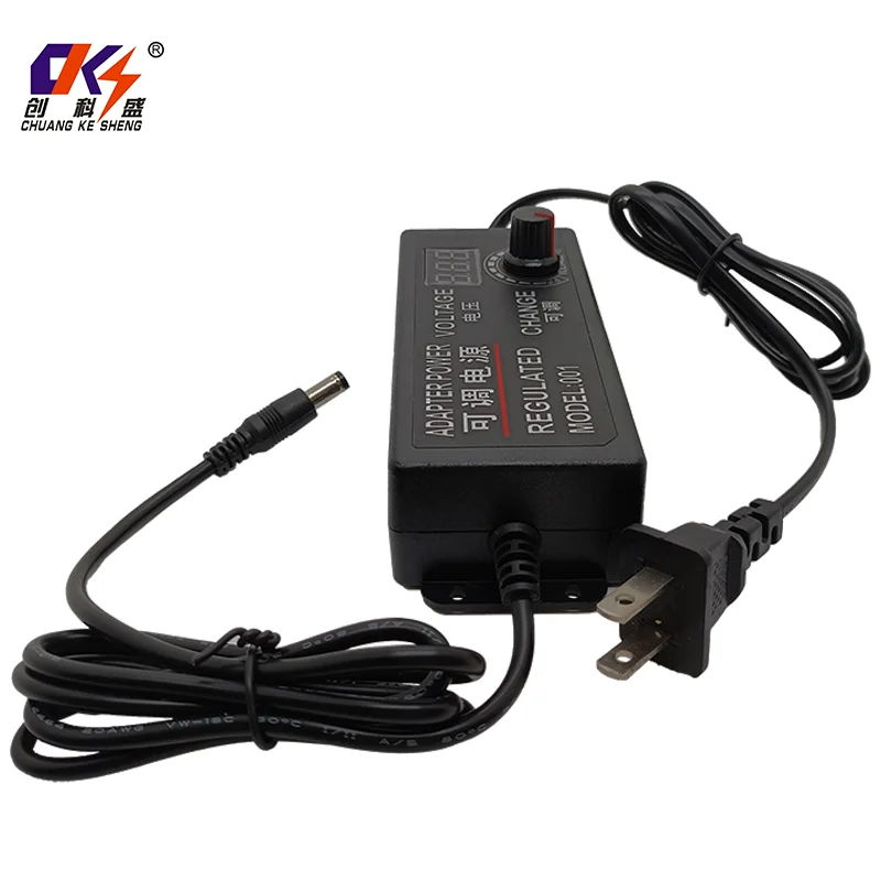 product factory direct sale ac dc adjustable voltage 3v 12v 5a adapter eu us uk au plug adjustable power adapter with digital display-4