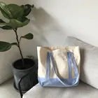 Colorful Shopping Bag Pattern Colorful New Style Thick Durable Canvas Shopping Bag With Small Zipper Pouch