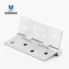Hinge 334g 4 Inches Casement Inner Door Cabinet Stainless Steel Folding Hidden Ball Bearing Door Hinge Factory Made
