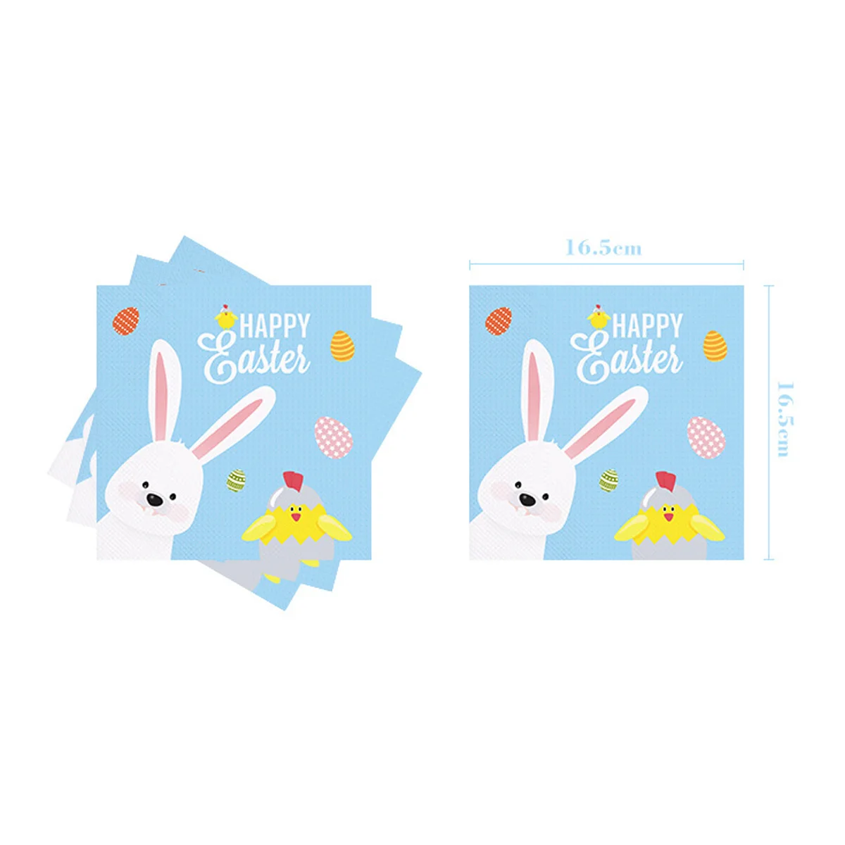 Customized Birthday Party Easter Decoration Pattern Print Rabbit Disposable Tableware Paper Plates And Cups Set