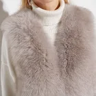 Women Winter Fur Coats High Quality Fashionable Real Women Winter Genuine Coat Soft Natural Fox Fur Vest