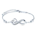 Bracelets Bracelet Luxury Bracelets For Women Jewelry Infinity Heart 925 Silver Bracelet