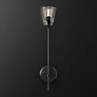 Decoration Bronze Vintage Home Decoration Bedroom K9 Crystal Glass Bronze Wall Sconce