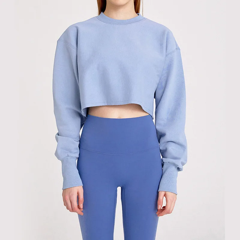 Crop Top Jacket Hoodie Woman Round Collar Hoodie Pullovers Girls Hoodies  Amp Sweatshirts - Buy Girl Sweatshirts,Crop Top Jacket Hoodie,Crop Top  Sweatshirts Product on Alibaba.com