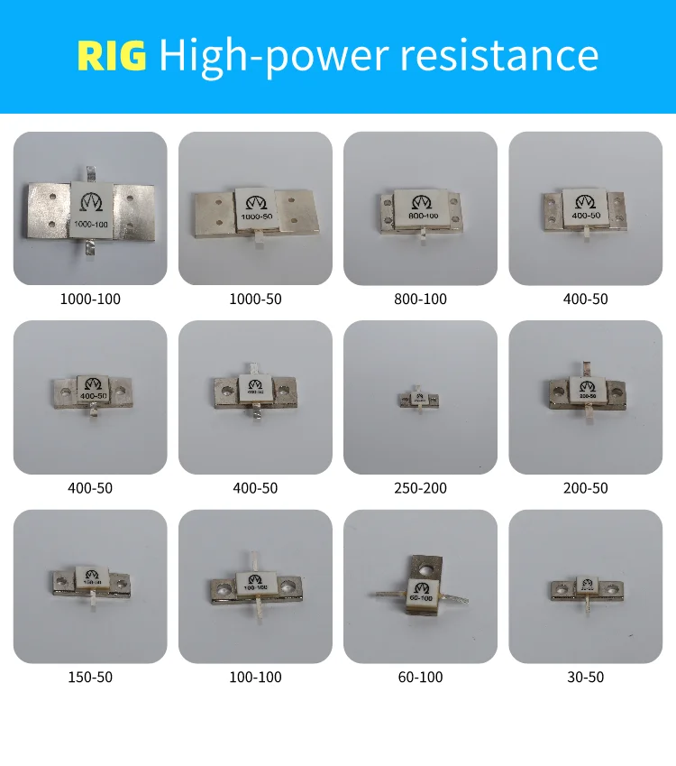 High Power 60W 100R Flange Resistor with 1Ω-500Ω Range ±5% Tolerance and 0~2GHz Frequency for RF Applications
