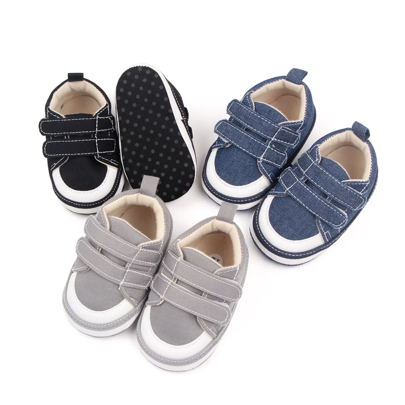 Spring and Autumn New 0-1 Year Old Baby Double Strap with Soft Sole Non-slip Baby Toddler Shoes details