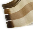Indian Le Shine Custom Blond Indian Hair Extensions Weft Blonde Double Drawn Hair Weft Extensions