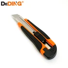 Cutter Promotion 18mm Width Rubber Covered Plastic Utility Foldable Knife Utility Knife Cutter