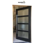 Door Wood Doors US Villa Main Entry Door Modern Design Pivot Wood Doors With Sidelights 2 Buyers