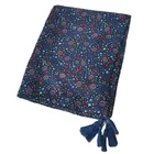 Scarf Special Design Scarf Plant Print Polyester Scarves Soft Handmade Scarf With Tassel