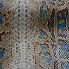 Leather Follow The Color Card Or Custom Snake Printed Synthetic Leather Fabric Pvc For Bags