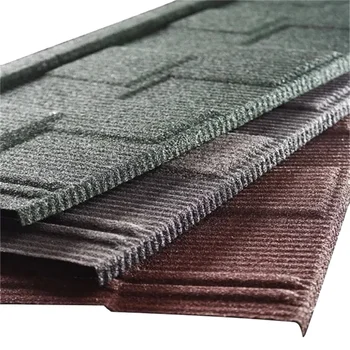 Roofing Shingle Tile Price Per Piece Black Stone Coated Roof Tiles