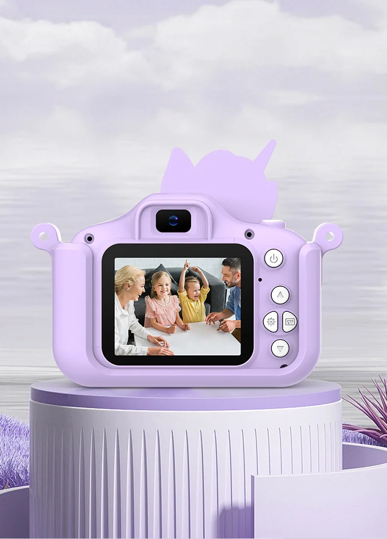 2024照片视频数码相机卡通1080P高清双相机