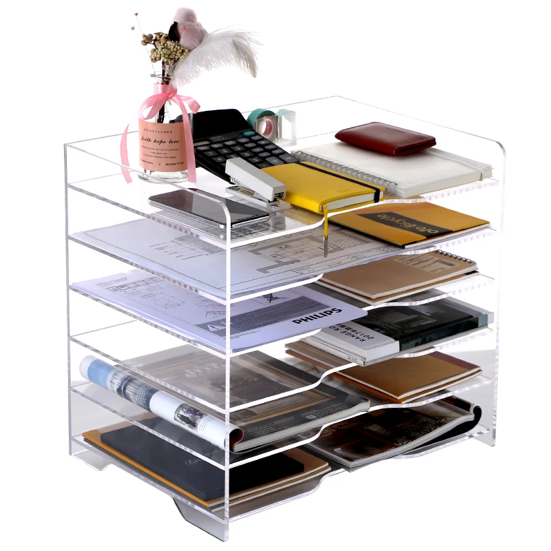 acrylic office storage