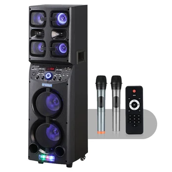 Karaoke Machine Wireless Portable Karaoke Speaker with Wireless Microphones Ideal for Home Karaoke Singing Party