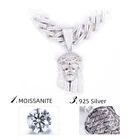 Messi Jewelry Customize Jewelry 925silver Moissanite Diamond Jesus Pendant