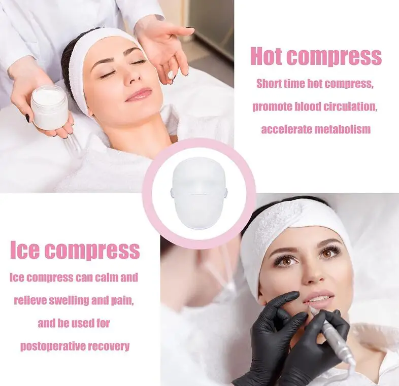 Hot Compress Facial Steam Eye Mask Cooling Gel Mask Cover Beauty Steam Face Hot Compress Eye Mask