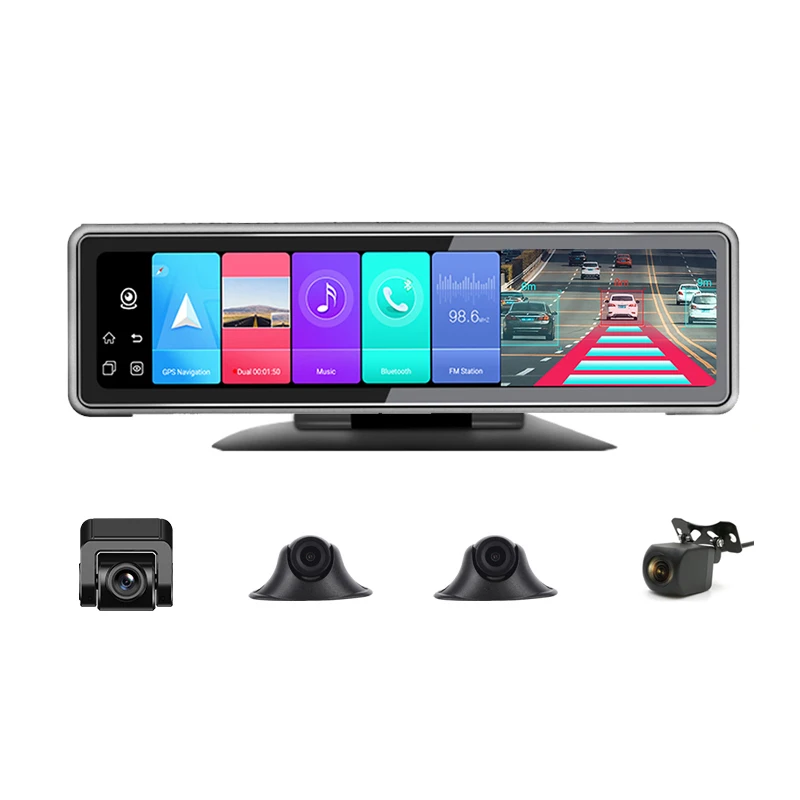 dash cam with 4 cameras