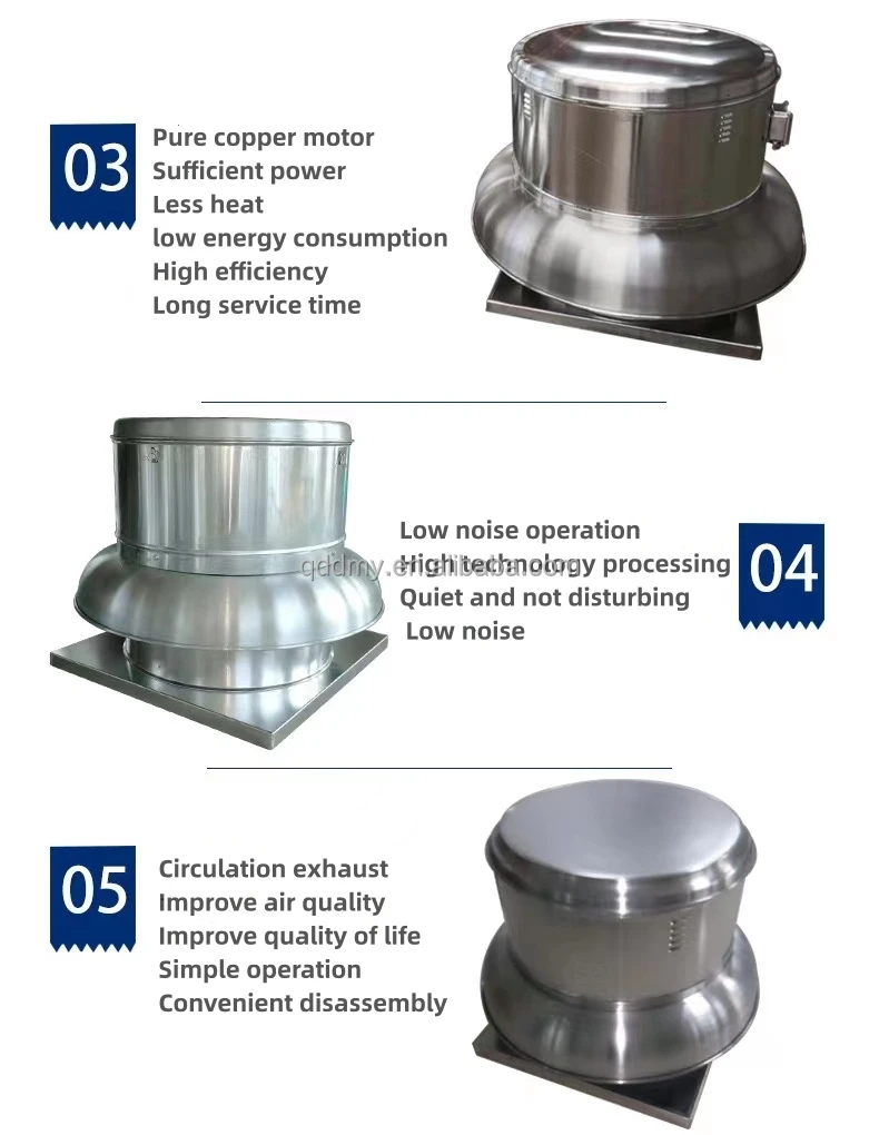 Smoke Roof Exhaust Fan, Aluminum, 500mm/800mm - detail 12
