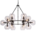 Glass Pendant Glass Chandelier Unique Loft American Style Big Glass Ball Pendant Lights Iron Home Design Chandelier