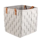 Basket Manufacturer's Supply Quality Assurance Large Felt Storage Basket With Handles