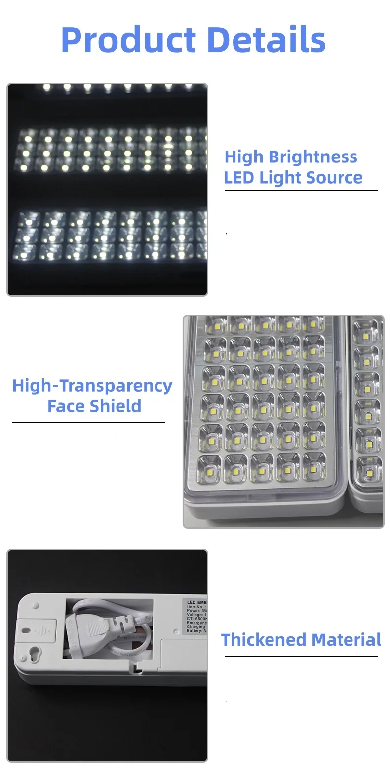 瓦格尔可充电便携式30LED 60LED 80LED野营灯应急Led户外野营应急工作灯