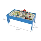 Train Set Train Wooden Train Toy Customize Educational Railway Wooden Toy Tracks Train Set Table For Kids