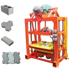 hollow cement block machinery automatic brick making machine for small business at home