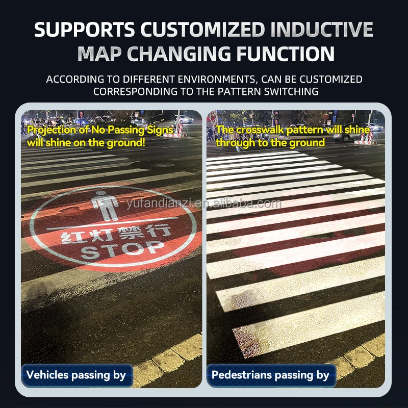 High-power industrial sensor projection light overhead crane crane safety warning signs spotlights