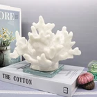 Coral Decoration Resin Artificial Red Coral Reef Aquarium Coral Rock Coral Staues For Home Decoration