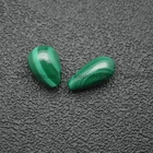 Hole Beads Half Hole Natural Malachite Drop Beads Fit Dangle Earrings Making