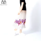 Skirt Women Women High Quality Pleated Skirt Long Skirt High Waist Lace Yarn Pleated Skirt Women Pleated