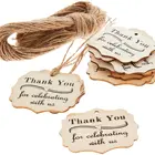 Wedding Favors Wood Thank You Tags With Twine For Wedding And Baby Shower Party Favors