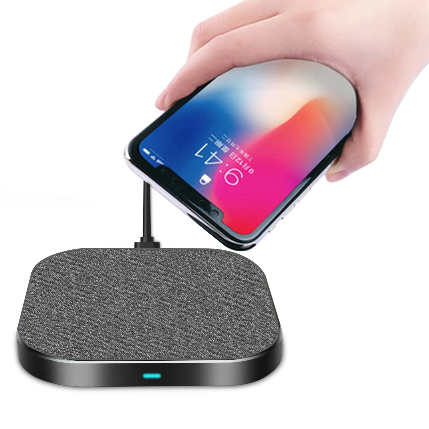 Mobile Phone Wireless Charger Portable 15w Fast Wireless Charger Pad For Iphone